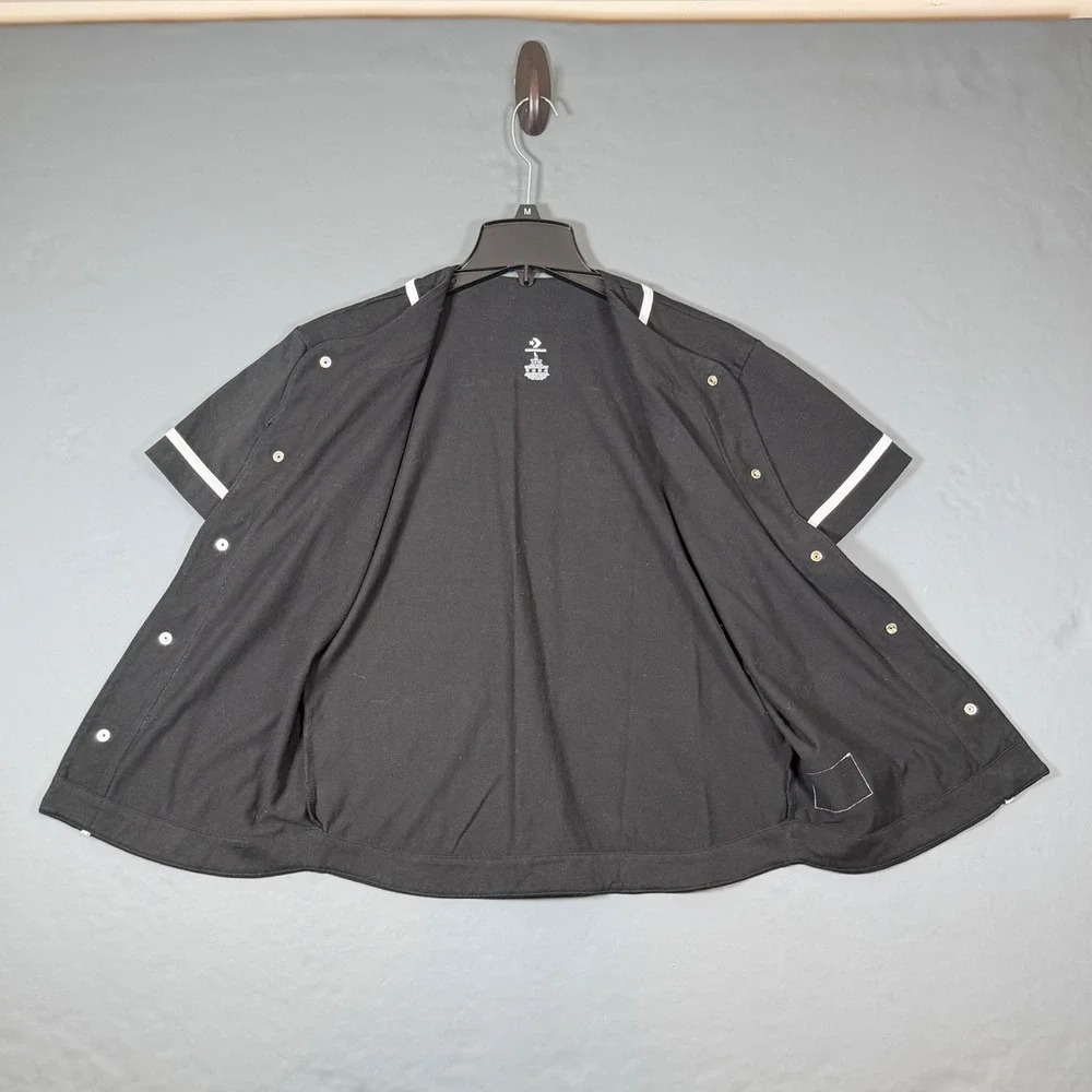 Converse All Star Athletic Dept Baseball Jersey Shirt Youth Large 12-13 Black